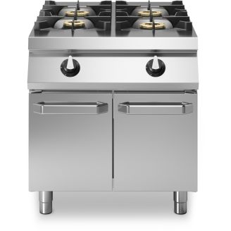 Modular Roc 1100 gaskooktafel 4-pits met deuren R110/80PCG/P