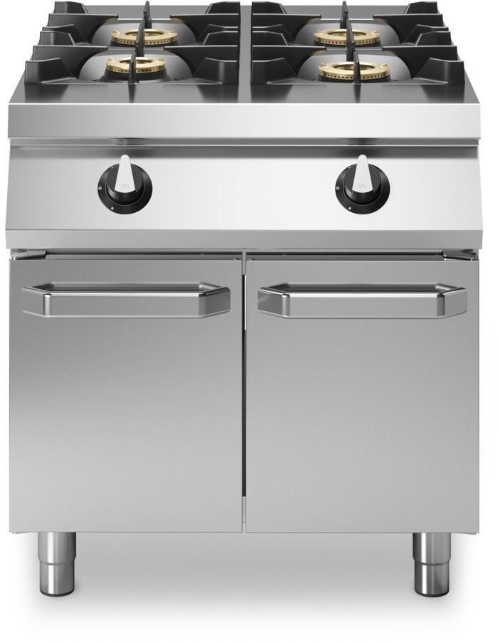 Modular Roc 1100 gaskooktafel 4-pits met deuren R110/80PCG/P