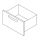 Modular lade 46 cm hoog voor 80 cm kabinet