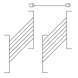 Modular set geleiders voor 6x GN 1/1 - voor 80 cm kabinet