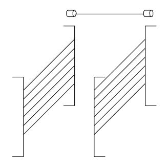 Modular set geleiders voor 6x GN 1/1 - voor 40 cm kabinet