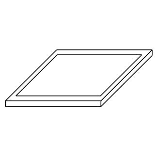Modular gladde plaat voor gietijzeren brander