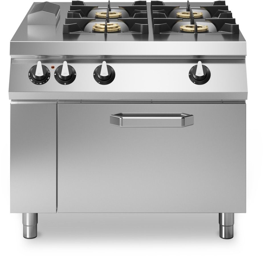 Modular Roc 1100 gasfornuis 4-pits met elektrische oven R110/100CFGE