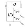 Modular pasta-kookmanden set 2x 1/3 GN 2x 1/6 GN