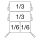 Modular pasta-kookmanden set 2x 1/3 GN 2x 1/6 GN