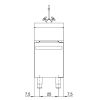 Modular Roc 1100 neutraal element 400 mm met deuren en kraan