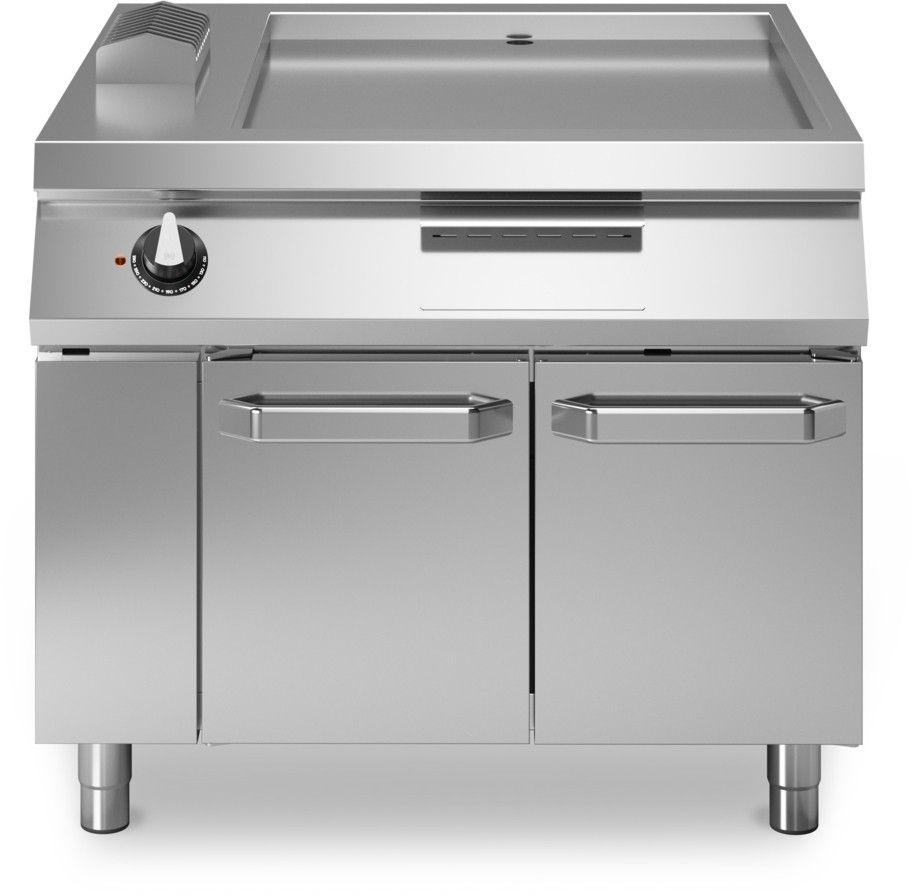 Modular Roc 1100 1000 mm elektrische bakplaat chroom met deuren
