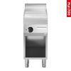 Modular Fun 700 elektrische bakplaat 400 mm glad chroom open