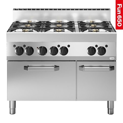 Modular Fun 650 gas fornuis met elektrische oven 6-zones
