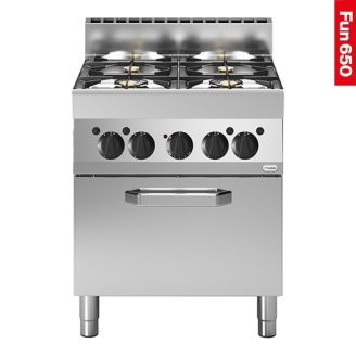 Modular Fun 650 700 mm gas fornuis met elektrische oven 4-zones