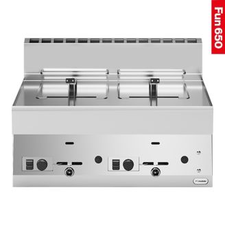 Modular Fun 650 gas friteuse 700mm 8+8 liter propaangas