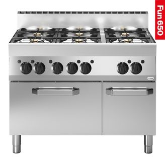 Modular Fun 650 1100 mm gas fornuis met oven 6 zones