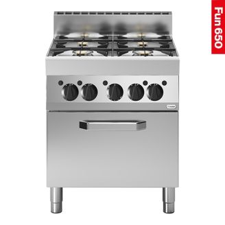 Modular Fun 650 700 mm gas fornuis met oven 4 zones