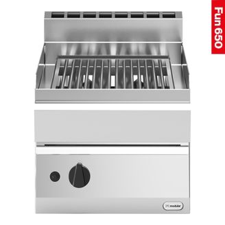 Modular Fun 650 400 mm gas grill rvs 1 zone aardgas