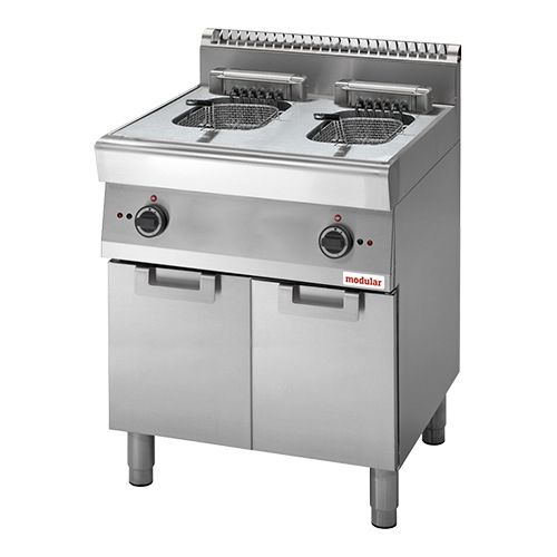 Modular Elektrische friteuse - met deuren, 2x 10 liter