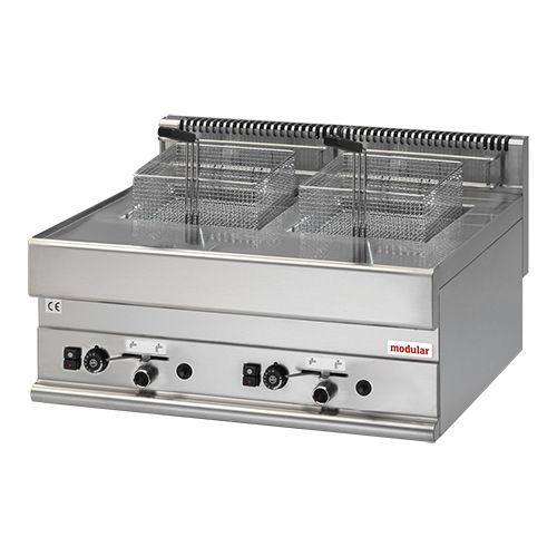 Modular Gas friteuse - topunit, 2x 8 liter