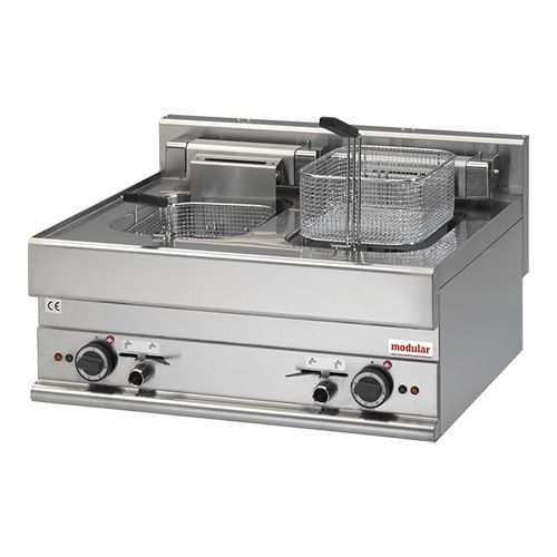 Modular elektrische friteuse - topunit, 2x 10 liter